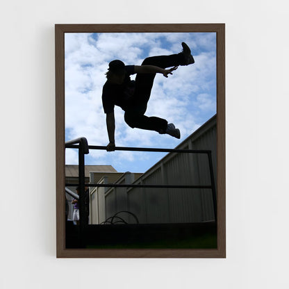 ap-parkour freerunning-1 cadre Bois foncé