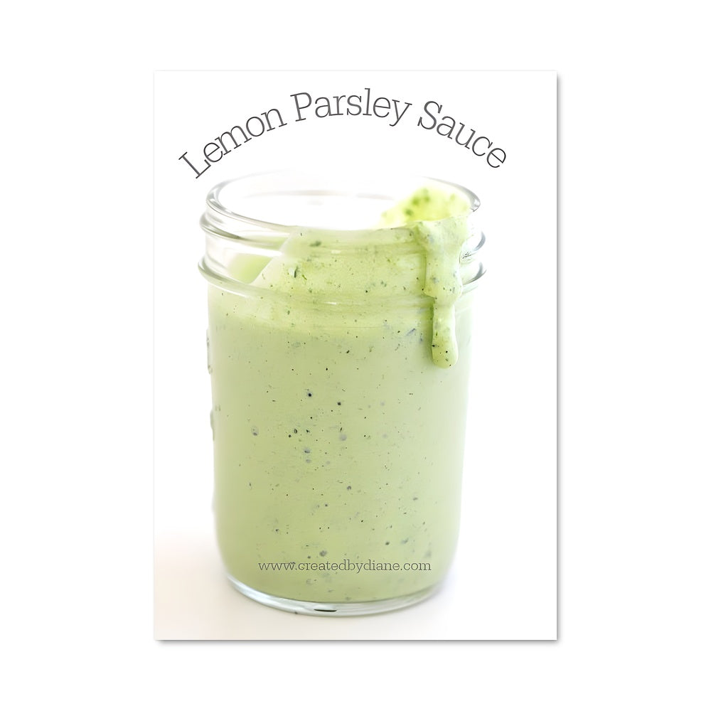 Poster Sauce au Citron Basilic