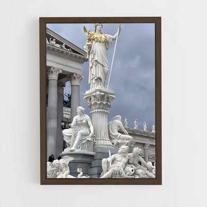ap-parthenon sculptures-6 cadre Bois foncé