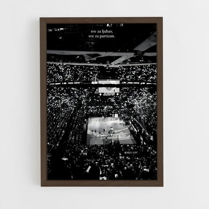 ap-partizan belgrade basketball-5 cadre Bois foncé