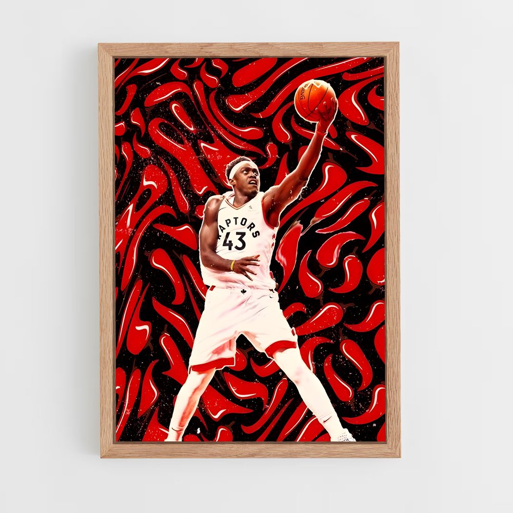 ap-pascal siakam-5 cadre Bois clair