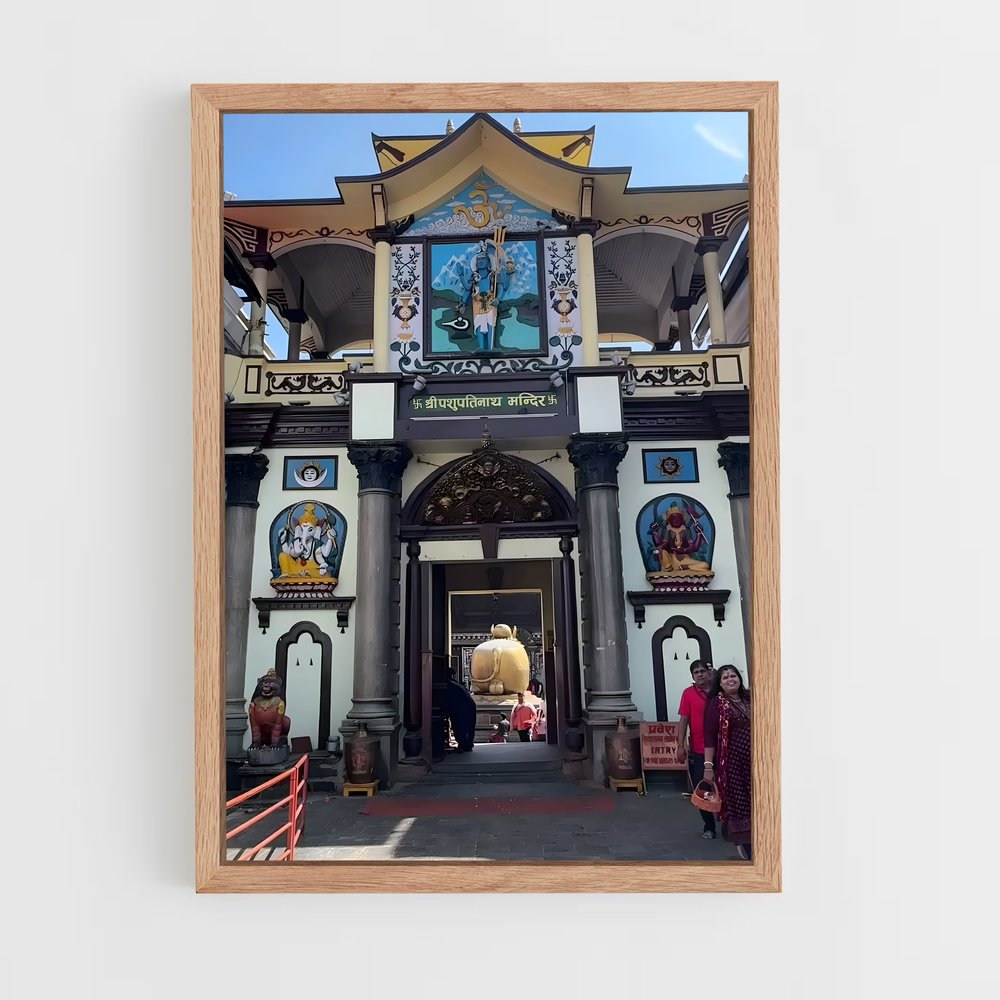 ap-pashupatinath temple-10 cadre Bois clair