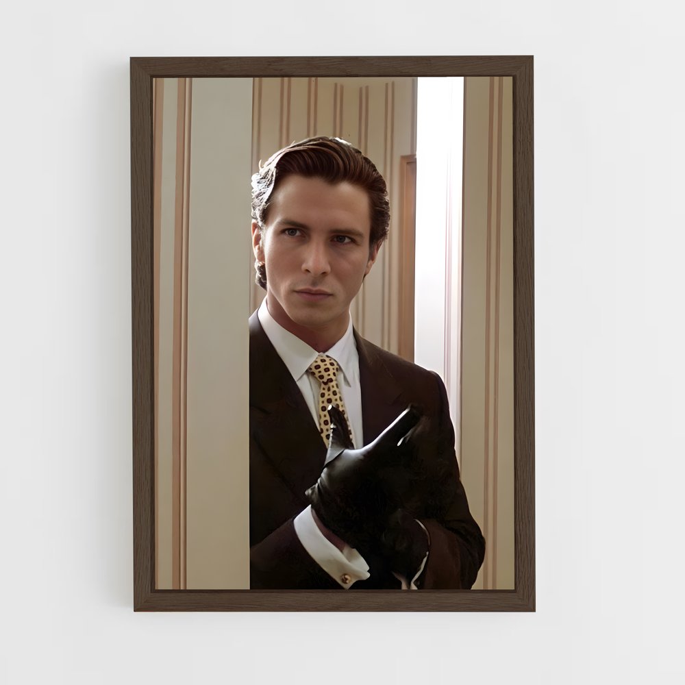 ap-patrick bateman-2 cadre Bois foncé