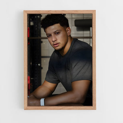 ap-patrick mahomes-1 cadre Bois clair