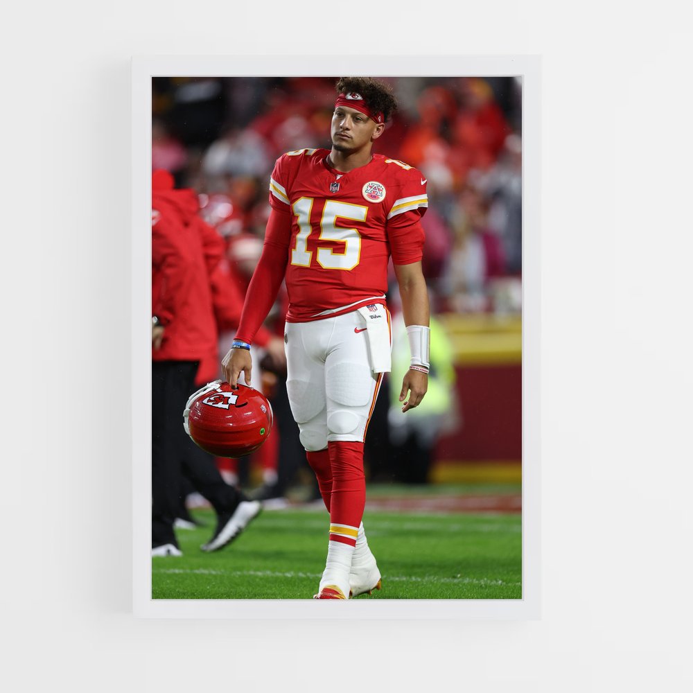 ap-patrick mahomes-3 cadre Blanc