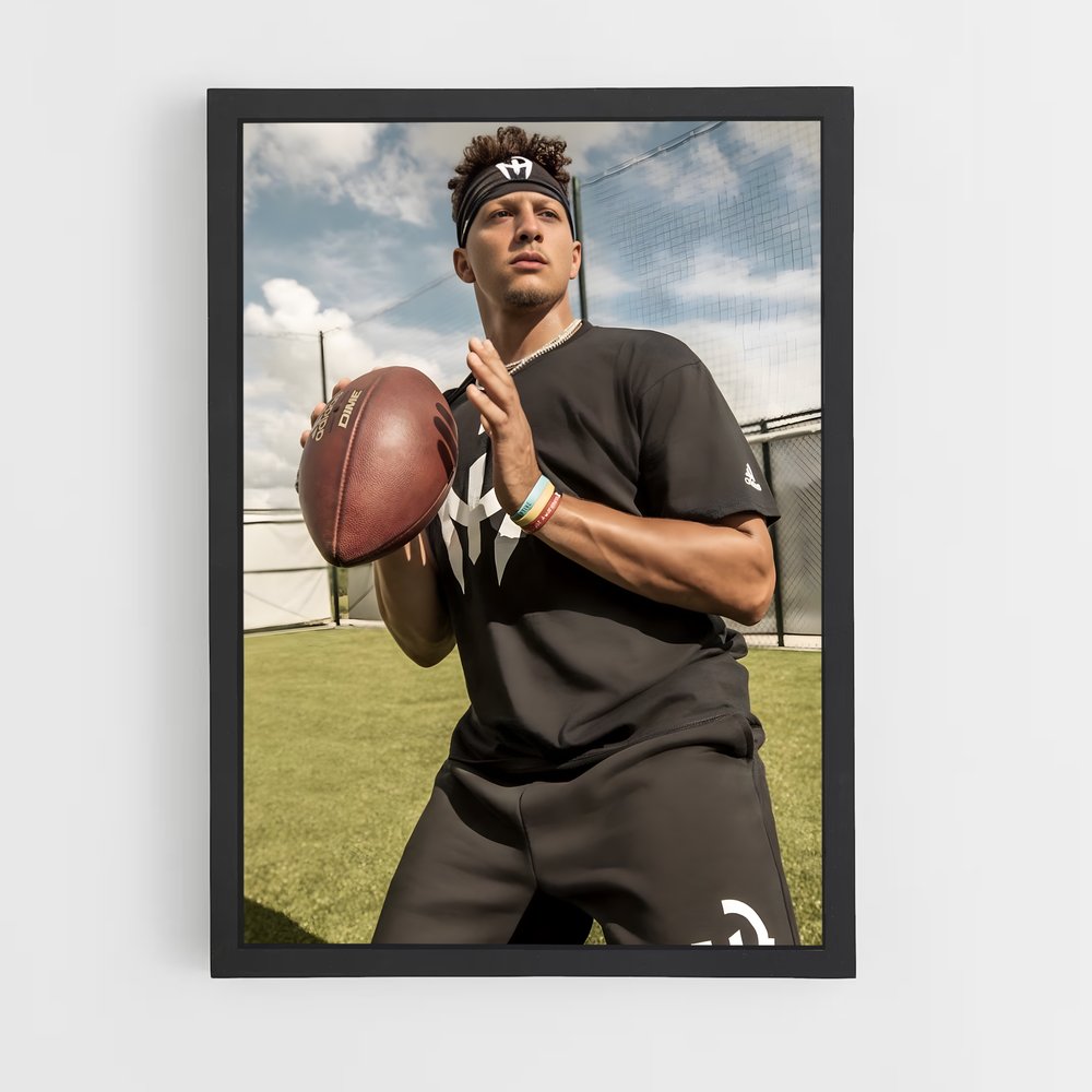 ap-patrick mahomes-4 cadre Noir