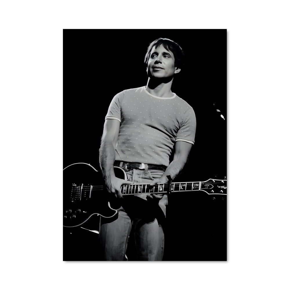 Poster Guitariste Dans L'Obscurité