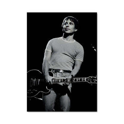 Poster Guitariste Dans L'Obscurité