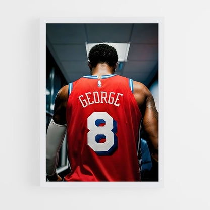 ap-paul george-2 cadre Blanc