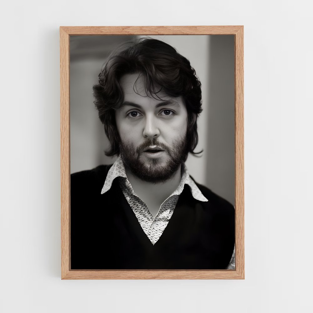 ap-paul mccartney-2 cadre Bois clair