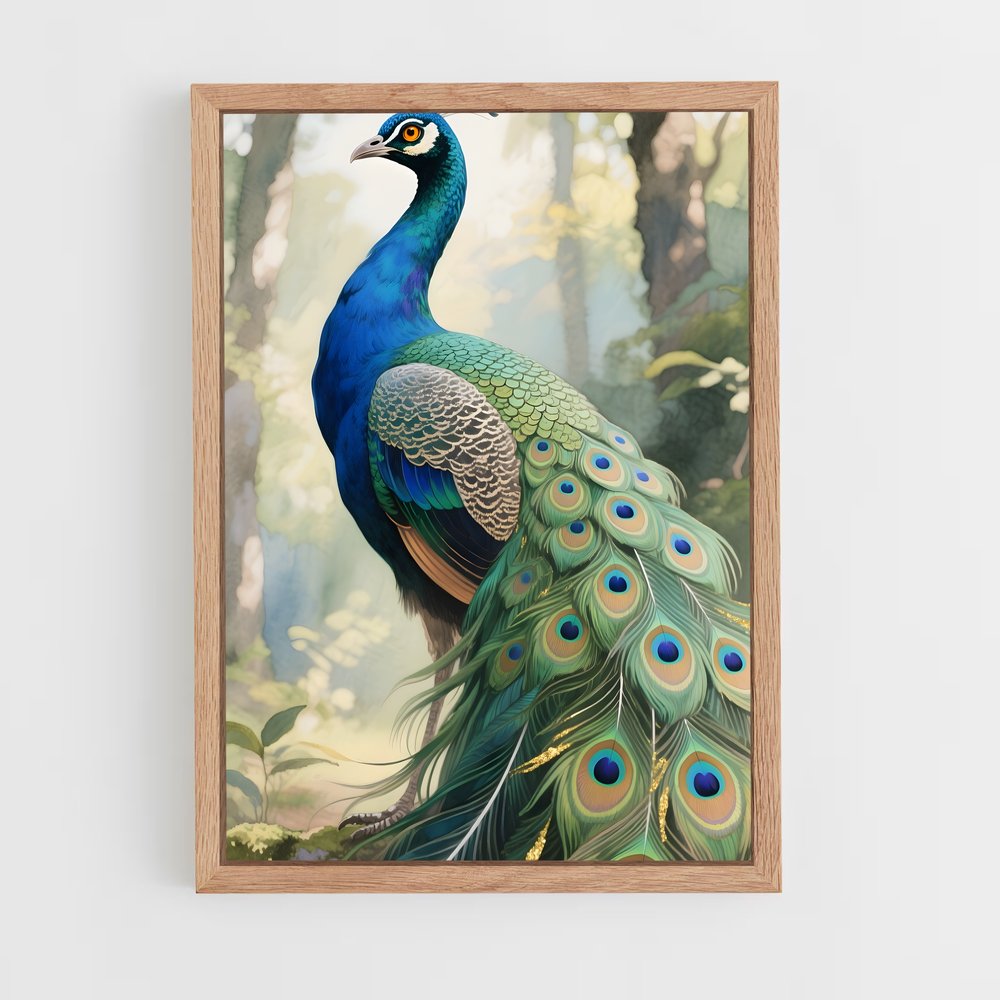ap-peacock-2 cadre Bois clair