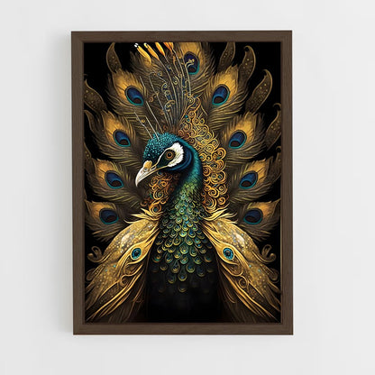 ap-peacock-9 cadre Bois foncé