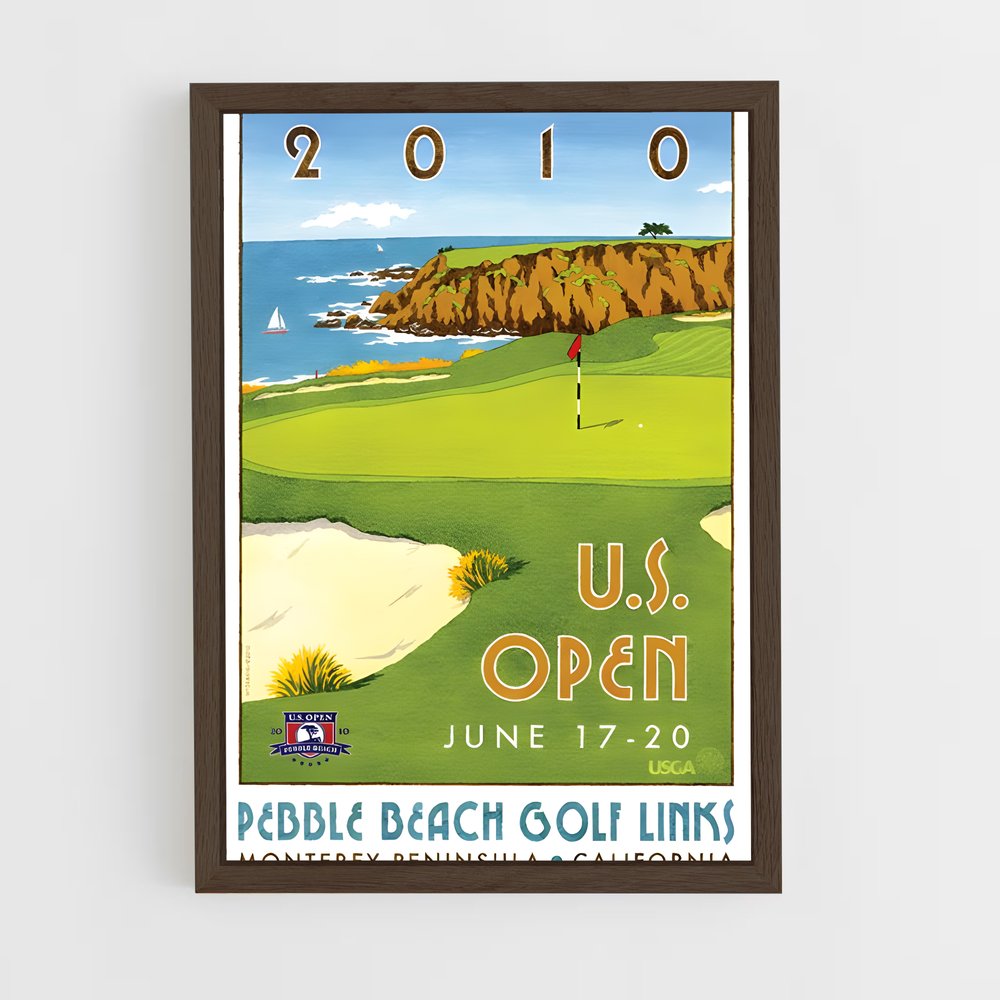 ap-pebble beach golf links-1 cadre Bois foncé