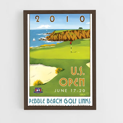 ap-pebble beach golf links-1 cadre Bois foncé