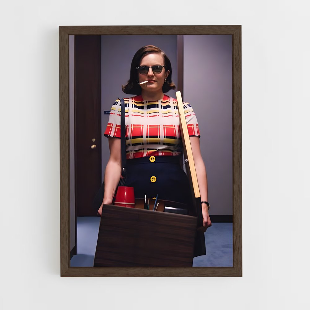 ap-peggy olson-1 cadre Bois foncé