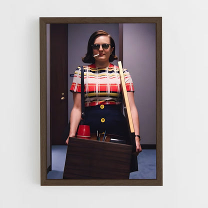 ap-peggy olson-1 cadre Bois foncé