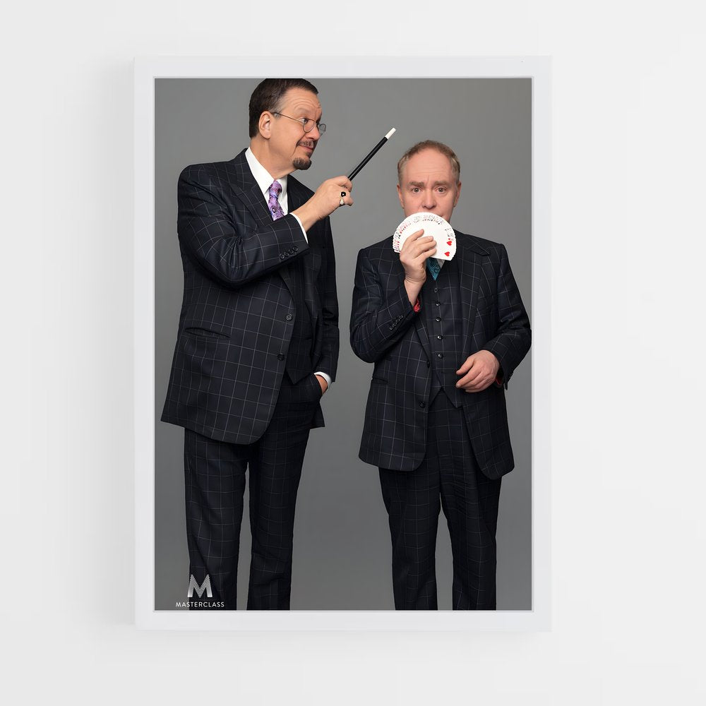 ap-penn and teller-1 cadre Blanc