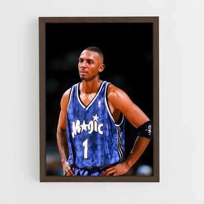 ap-penny hardaway-6 cadre Bois foncé