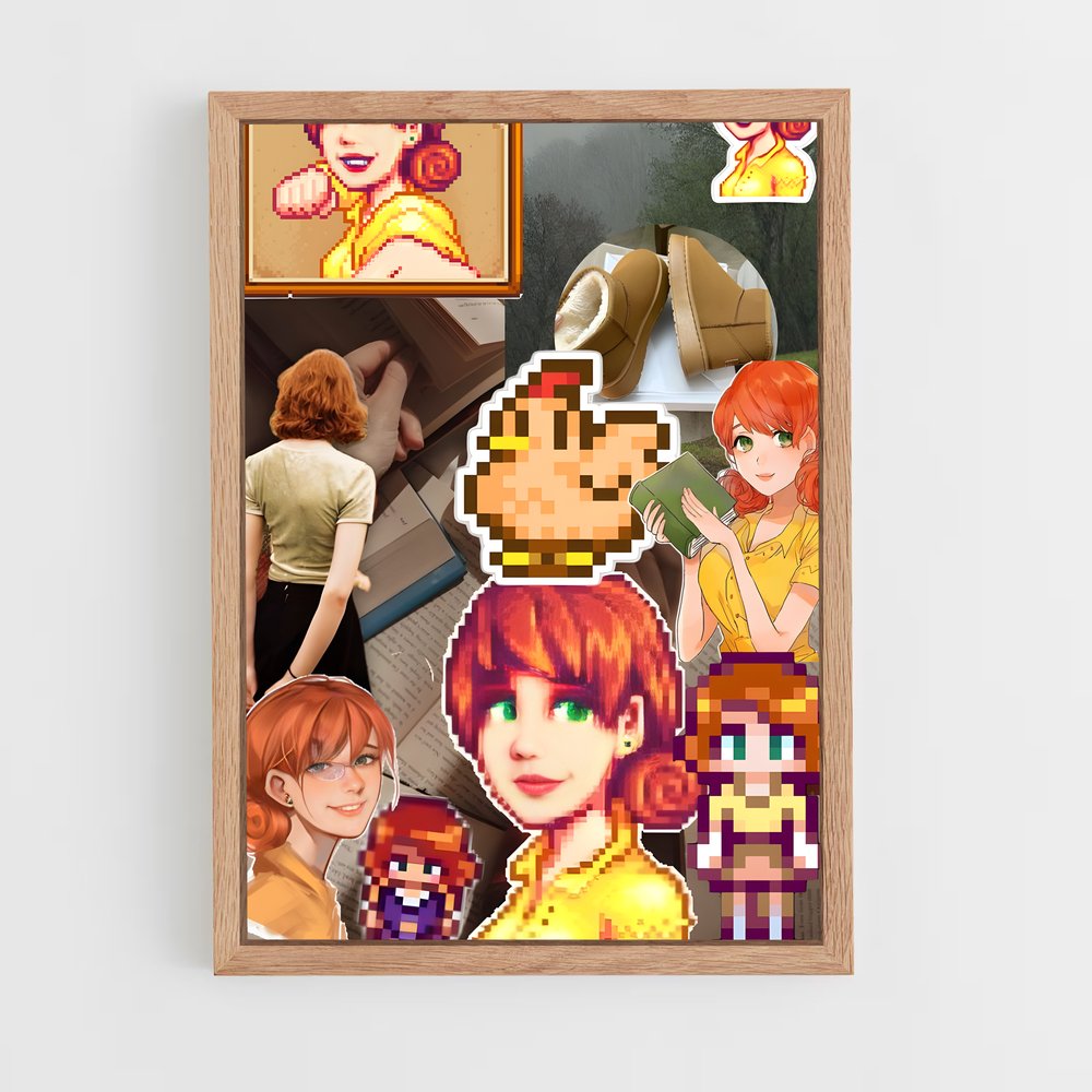 ap-penny stardew-3 cadre Bois clair