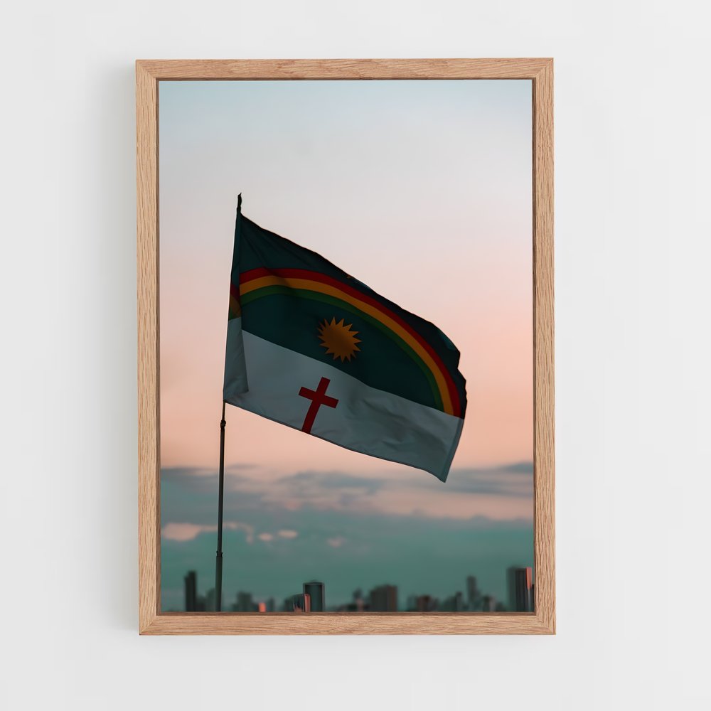 ap-pernambuco flag-3 cadre Bois clair