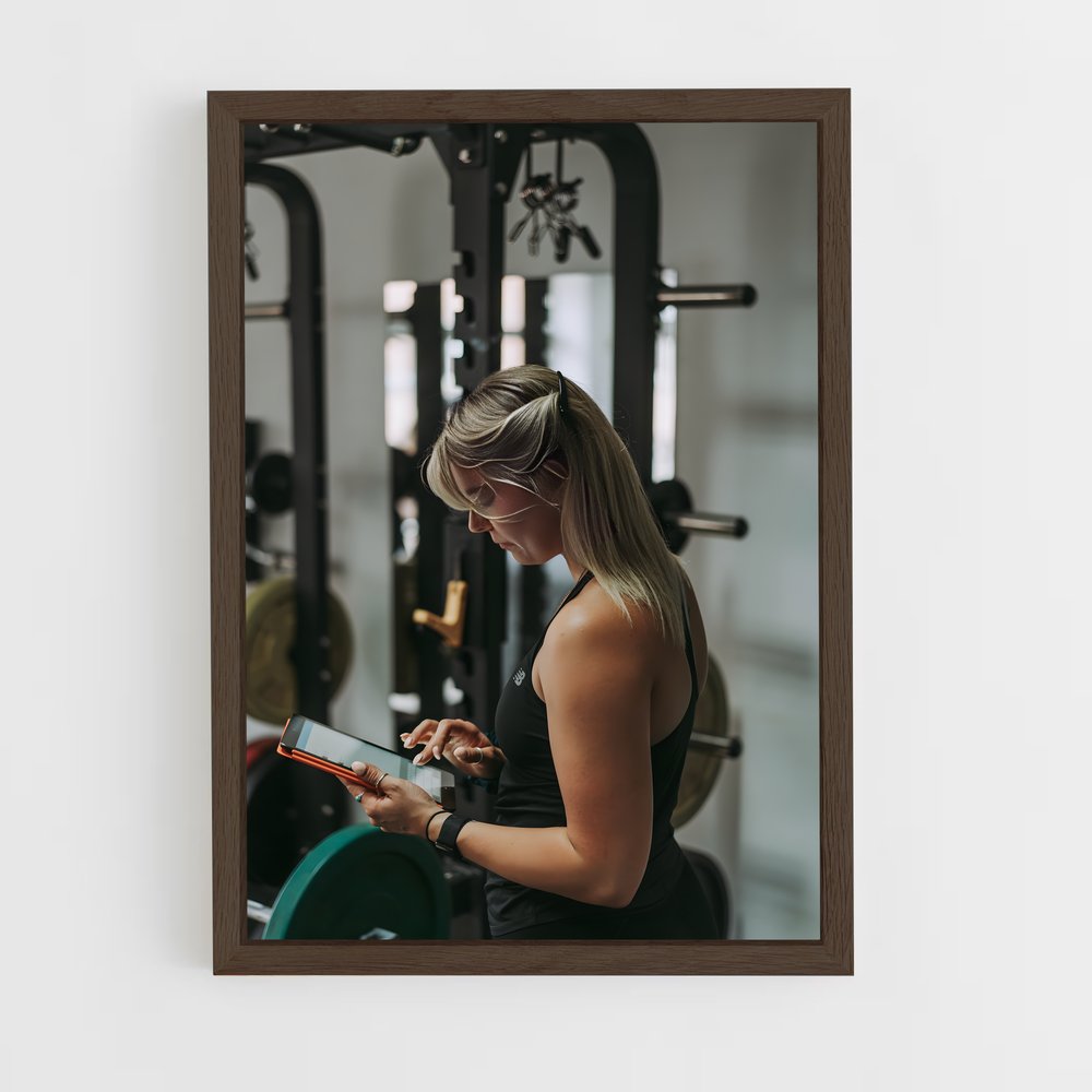 ap-personal trainer-2 cadre Bois foncé