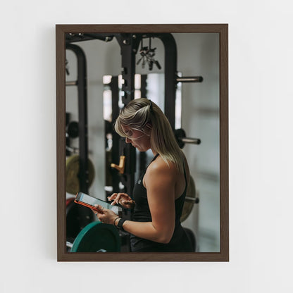ap-personal trainer-2 cadre Bois foncé