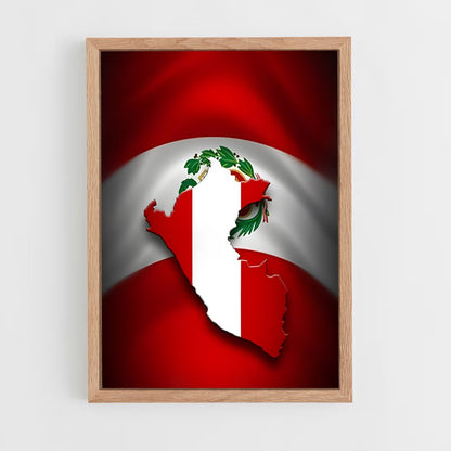ap-peru flag-1 cadre Bois clair