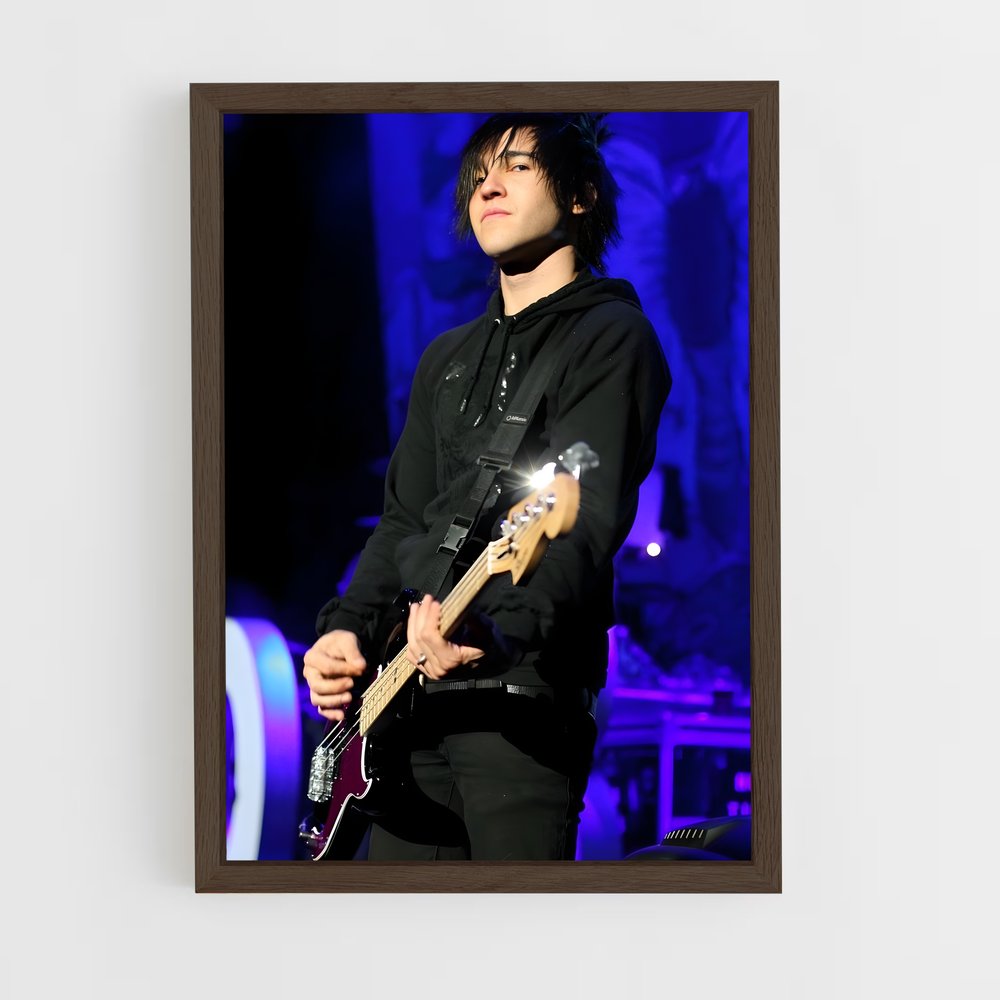 ap-pete wentz-1 cadre Bois foncé
