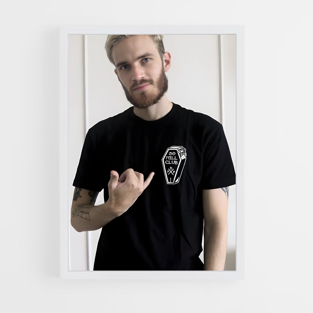 ap-pewdiepie-4 cadre Blanc