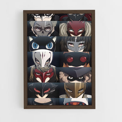 ap-phantom thieves-2 cadre Bois foncé