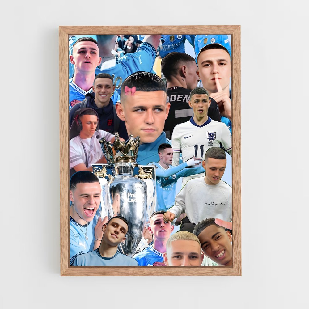ap-phil foden-2 cadre Bois clair