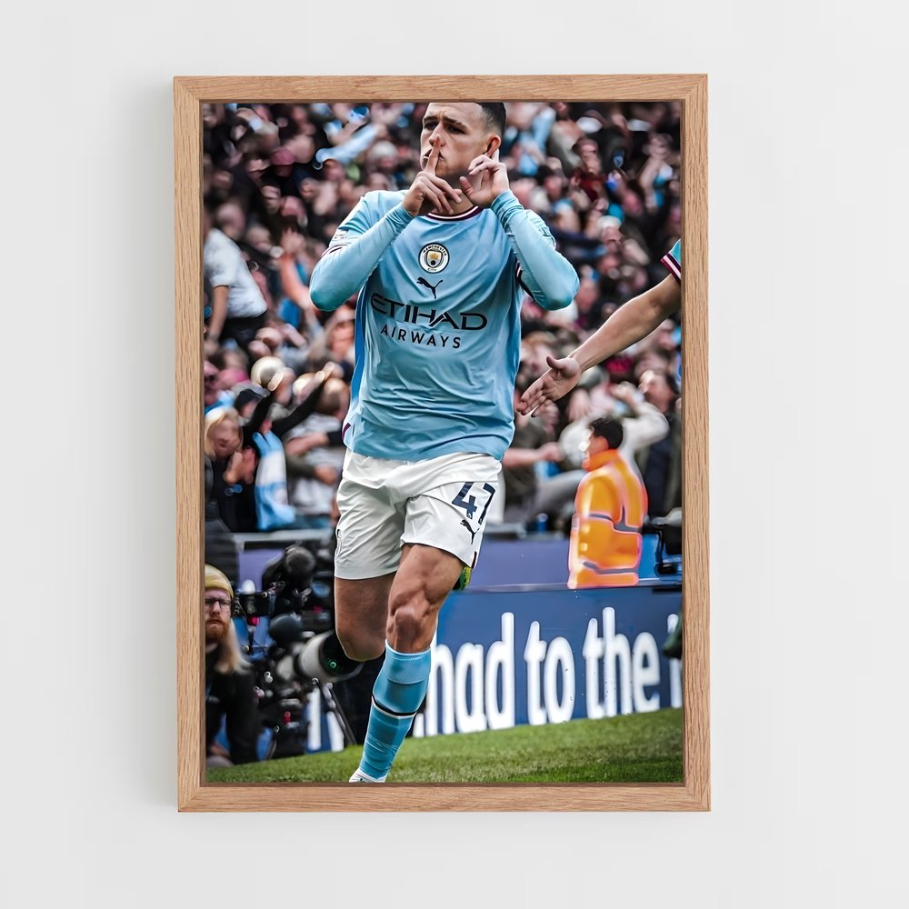 ap-phil foden-5 cadre Bois clair