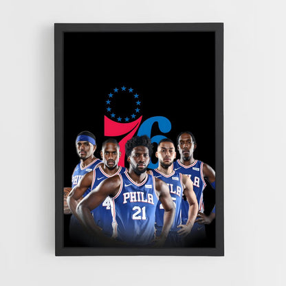 ap-philadelphia 76ers-6 cadre Noir