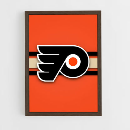 ap-philadelphia flyers-9 cadre Bois foncé