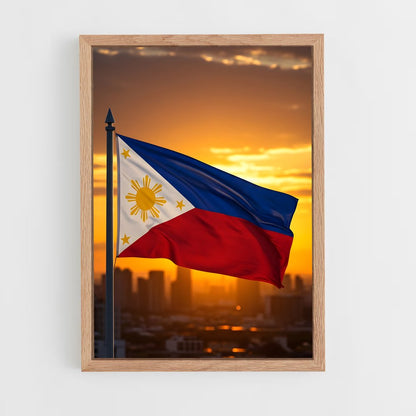 ap-philippines flag-1 cadre Bois clair