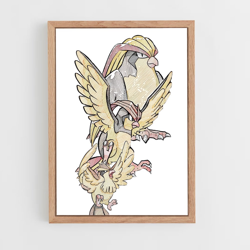 ap-pidgeot-4 cadre Bois clair