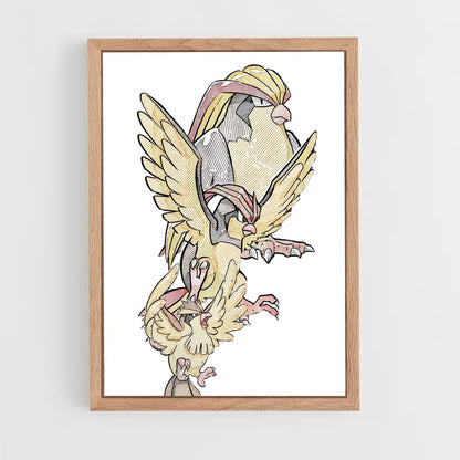 ap-pidgeot-4 cadre Bois clair