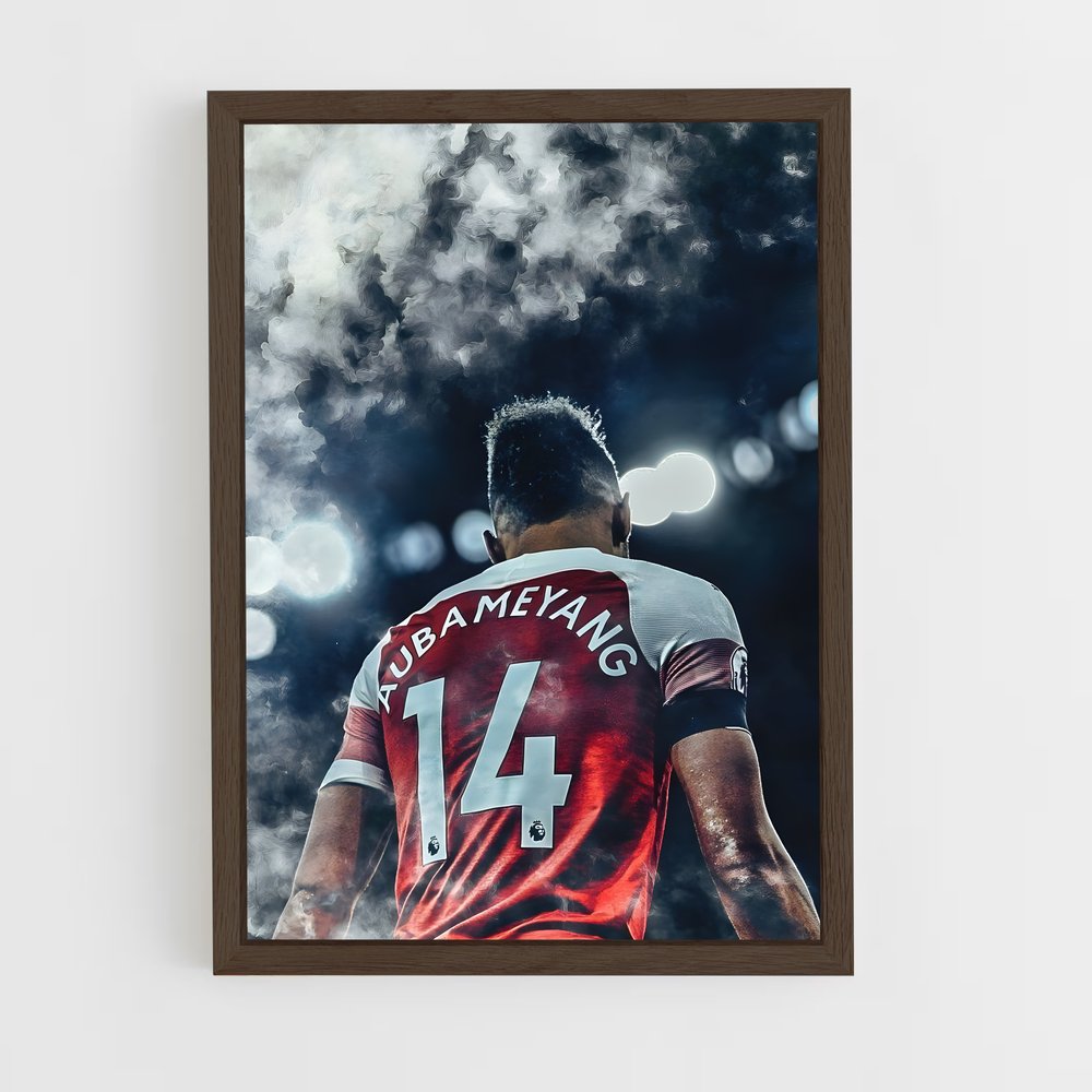 ap-pierre-emerick aubameyang-2 cadre Bois foncé