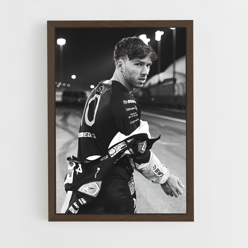 ap-pierre gasly-2 cadre Bois foncé