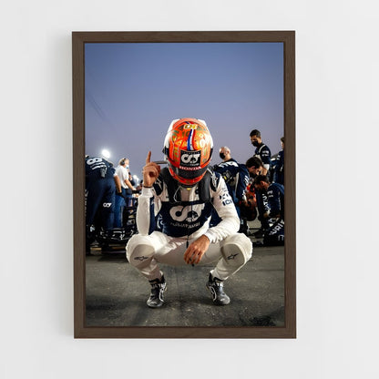ap-pierre gasly-5 cadre Bois foncé