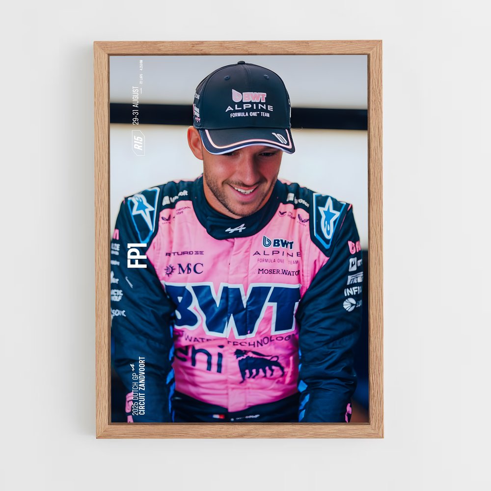 ap-pierre gasly-9 cadre Bois clair
