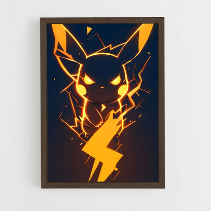 ap-pikachu-1 cadre Bois foncé