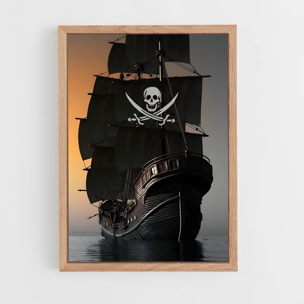 ap-pirate ships-4 cadre Bois clair