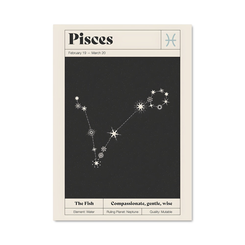 Poster Constellation des Poissons