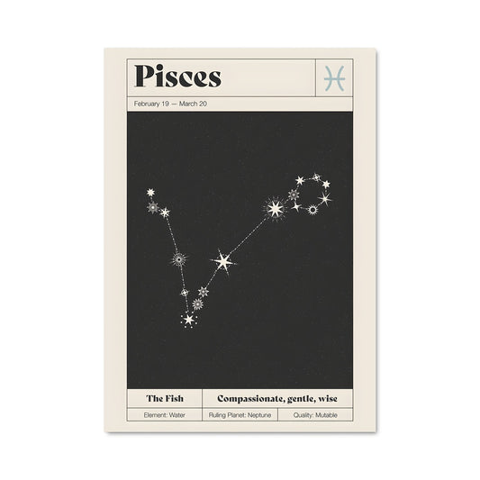 Poster Constellation des Poissons