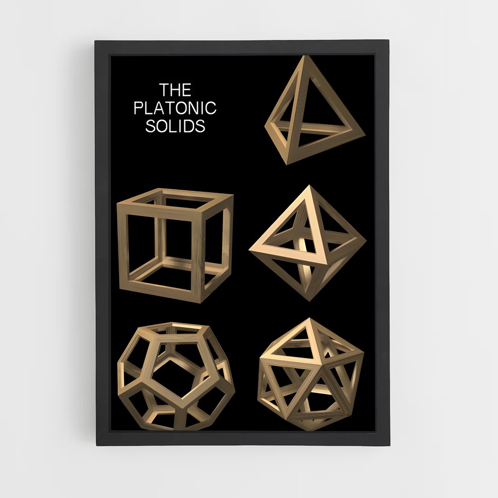 ap-platonic solids-1 cadre Noir