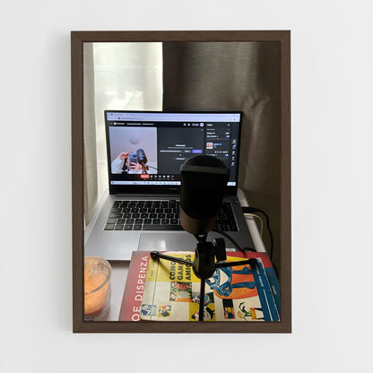 ap-podcaster-4 cadre Bois foncé