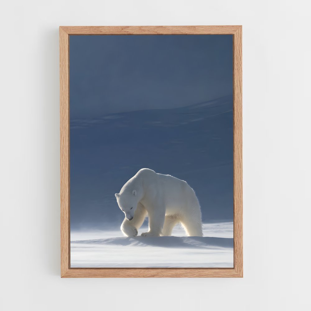 ap-polar bear-1 cadre Bois clair