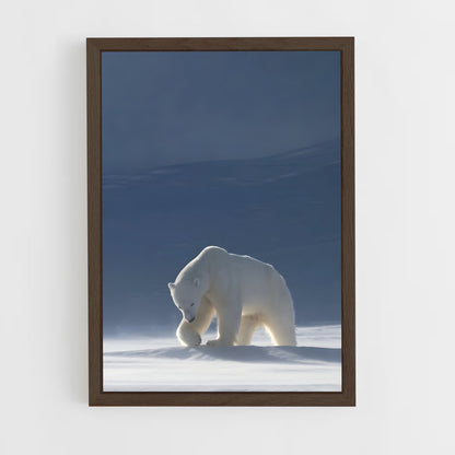 ap-polar bear-1 cadre Bois foncé