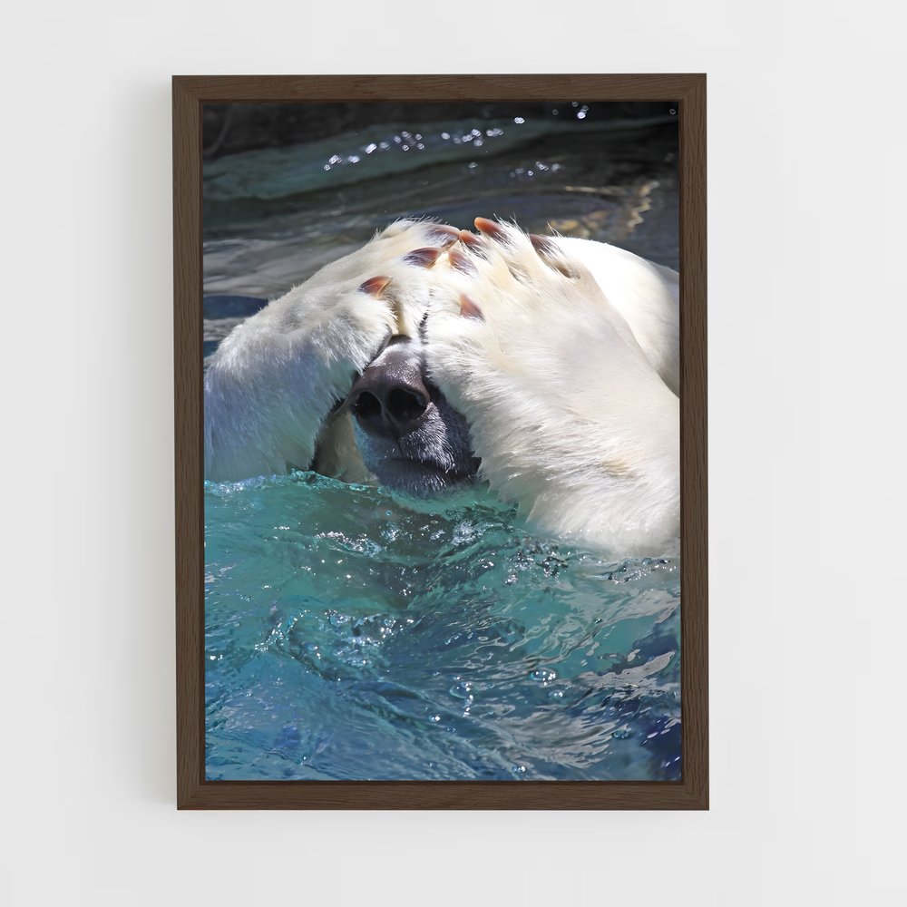 ap-polar bear-5 cadre Bois foncé